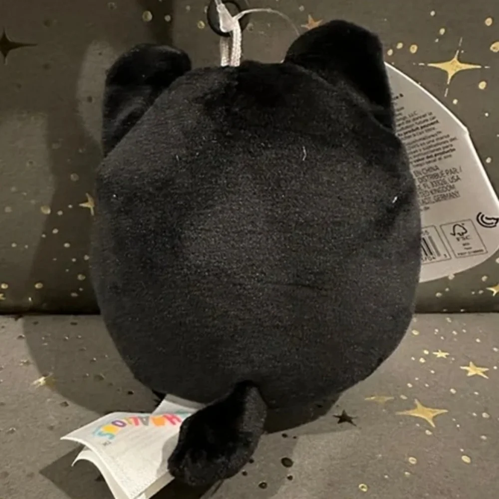 Eponine blue black cat squishmallow clip Halloween plush 3.5 kids bag backpack